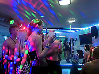 Hot girls came to this club with only one goal  to make massive group sex